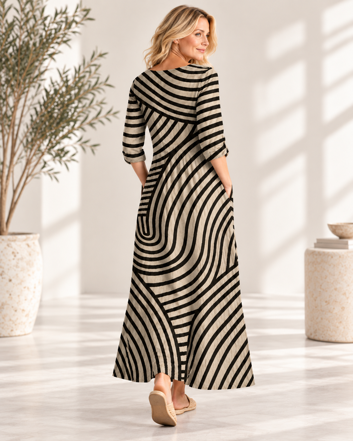 AYLA | Vintage Striped Dress