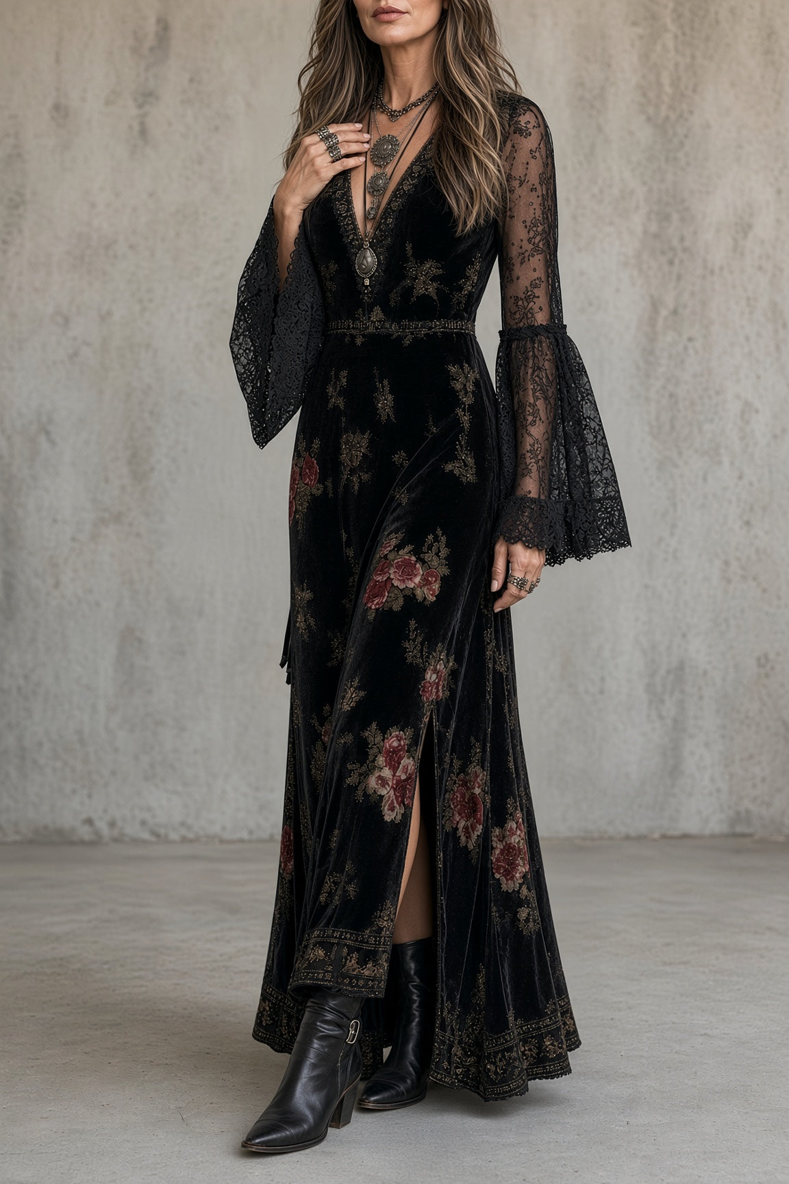 Natalie | Velvet Dress